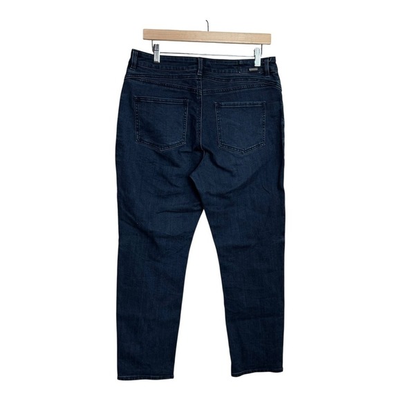 Prana Organic Cotton Blend Denim Jeans Women's Size 10 Dark Wash Comfort Fit - Picture 2 of 7